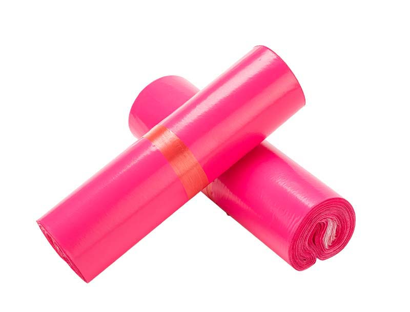 富平玫红色快递袋-02